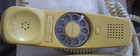 Vtg Western Electric Yellow Rotary Trimline Bell Systems Phone Telephone