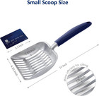 Cat Litter Scoop  Aluminum Alloy Sifter  Kitty Metal Scooper  Deep Shovel  Long 
