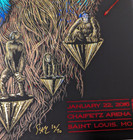 Primus St Saint Louis Todd Slater 2016 Rainbow Foil Variant Art Print Poster
