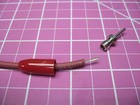 Johnson Cinch - Pin Tip Plug -  080  2mm Diameter - 1 Pair Red black