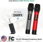 Wireless Microphone  Professional Uhf Metal Dual Handheld Cordless Dynamic Mic S