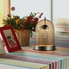 Tubicen Battery Powered Table Lamp Touch Dimmable Night Light Lamp Nickel