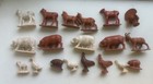 Vintage Lot Of 19 Rubber Farm Animals 1950s Pigs Sheep Cow Marx Auburn Rare 