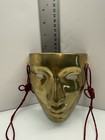 Solid Brass Masquerade Face Mask Wall Decor