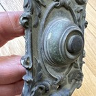 Antique Victorian Cast Iron Ornate Electric Boorbell Complete But Untested