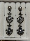 Vintage Taxco Mexico 925 Sterling Silver Dangle Earrings Tv-121 17 74g