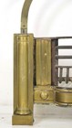 Antique 19th Century Brass   Iron Coal Fireplace Insert