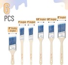 Bates Paint Brushes - 6 Pack  1   1 5   2  Angle Brushes  4 Blue 