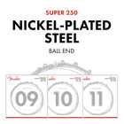 Fender Super 250xs Nickel-plated Steel Electric Guitar Strings Extra Super Light