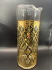 Vintage Culver Valencia Single Spout Cocktail Pitcher 22k Gold 20oz  7 75  Tall