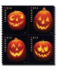 Usps Postage Stamps Sheet Of 20 - Jack-o   -lantern   s - First Class Letter