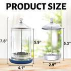 33 Oz Glass Disinfectant Jar With Removable Basket  Barber Disinfecting Soaking 