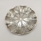Antique Weidlich Sterling Silver Rose Flower Floral Candy Bon Bon Dish Plate