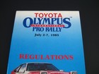 Toyota Olympus Pro Rally Race International Regulations Vtg 1985 Scca Rule Book