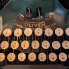 Oliver Typewriter 1916-1922 Model Color Green Vintage Used From Japan