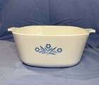 Vintage Corning Ware Blue Cornflower Pre-1966 Set Of Three Casserole