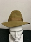 Vintage Borsalino Cacharel Felt Tan 61 4 Fedora Made In Italy