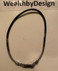 Vintage Never Worn Phiten Necklace Rakuwa Neck X50 50cm Gray   Black Free Ship 