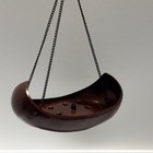 Rare Japanese Hanging Flower Vase  Copper Boat-shaped Takaoka Ikebana Sado Chado