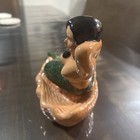 Retro Mcm Mermaid Figurine Porcelain Trinket Dish Seaside Coastal Decor 