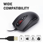 Usb 2 0 Wired Scroll Wheel Mouse Pc Laptop Notebook Black Mice