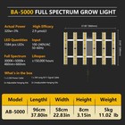 5000w Spider Grow Light Full Spectrum Led Sunlight For Commercial Greenhouse Co2
