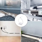 100 Pieces Self-adhesive Cable Clips Finisher Wire Clamp Sticky Clear Cable C   