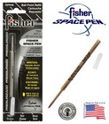 Six Fisher Space Pen  spr4b Black Ink   Bold Point Refills   Also Fits Parker