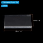 Acrylic Stamp Block  2 Pack Clear Stamping Block Mountings Blocks Set Rectangle