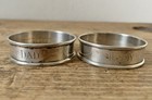 Vintage Gorham 6290 Sterling Silver Napkin Ring Pair    mummy         dad    Pair