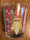 Hawaii Souvenir Shot Glass Dano s Surfboards Surfer  2 Ounce
