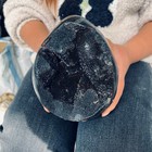 6 05lb Natural Dragon Septarian Geode Quartz Cluster Crystal Egg Healing 2750g