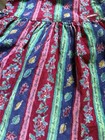 Vintage Oshkosh B Gosh Corduroy Jumper Dress 4t Striped Floral Leaves Made Usa