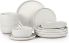 Stoneware Dinnerware Sets  12-piece Plates And Bowls Set For 4  Dishes Set Fo   