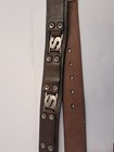 Vintage Spurlzs Brown Leather Belt With Silver  s  Studs   Buckle Size 130