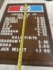Vintage 70 s Pepsi-cola Menu Board W  Plastic W letters Montana Bar Menu