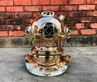 10 antique Copper Mini Deep Marine Scuba Us Navy Mark V Diving Helmet Decorative