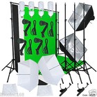 Linco Studio Lighting Light Video Photo Softbox Photography Kit Backdrop Muslins