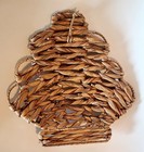 Rattan Sea Shell Wall Decor  Boho Nursery Decor  Rattan Wall Decor  Ocean Theme