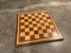 Handmade 15  Solid White Oak   Black Walnut Chess Board-pieces Not Included