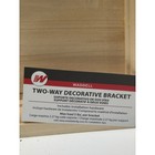 Waddell Two-way Decorative Wood Bracket Unfinished Corbel With Hardware 8x8