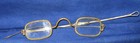 Vintage Rectangle 18th Century Sliding Arm Brass Eye Glasses Eyeglasses