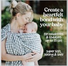 Nalakai Luxury Ring Sling Baby Carrier  Soft Linen Blend Baby Sling  Baby Wrap