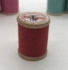 Vintage J p Coats Boilfast Mercerized Thread Sewing Wood Spools Thread Lot Of 14