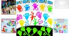Glow In Dark Sticky Hands 40pcs Kids Slap Toy Carnival Prize Goodie Bag Bulk Lot