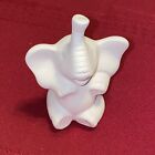 Vintage Mold Ceramic Bisque Elephant Figurine Unfinished Diy Ready To Paint