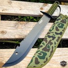 19  Jungle Machete Fixed Blade Hunting Knife Military Tactical Survival Sword
