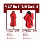 Adjustable Dress Form Mannequin For Sewing Female Size 6-14  Pinnable Body Fo   