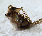 King Charles Spaniel Pendent  Charm  3724n  Enameled Pewter  Australian Crystals