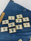 Rare Single Ametuer Radio Belt Buckle Metal World Globe Ham Brass And White Tone